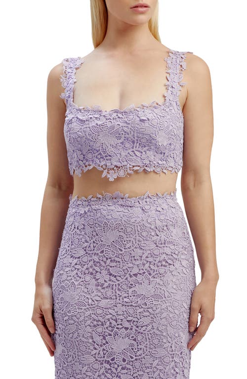 Nico Lace Crop Top in Lilac
