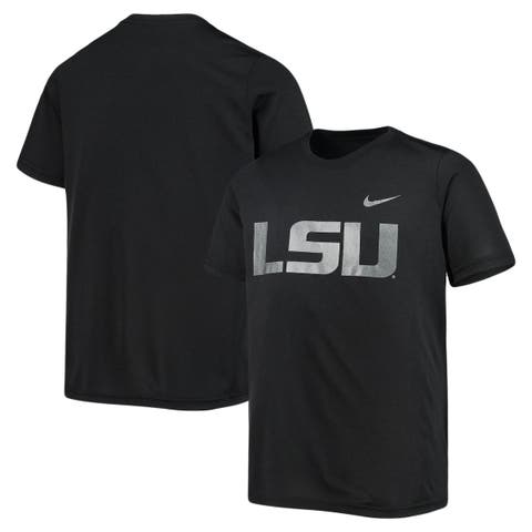 LSU Tigers Nike Baseball Logo Stack Legend Performance T-Shirt - White