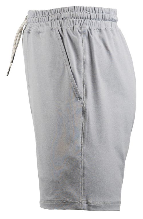 Burnside Soft Jersey Shorts In Heather Light Grey