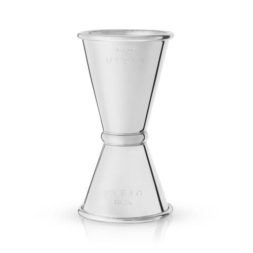 Viski Harrison Small Japanese Style Jigger In Silver