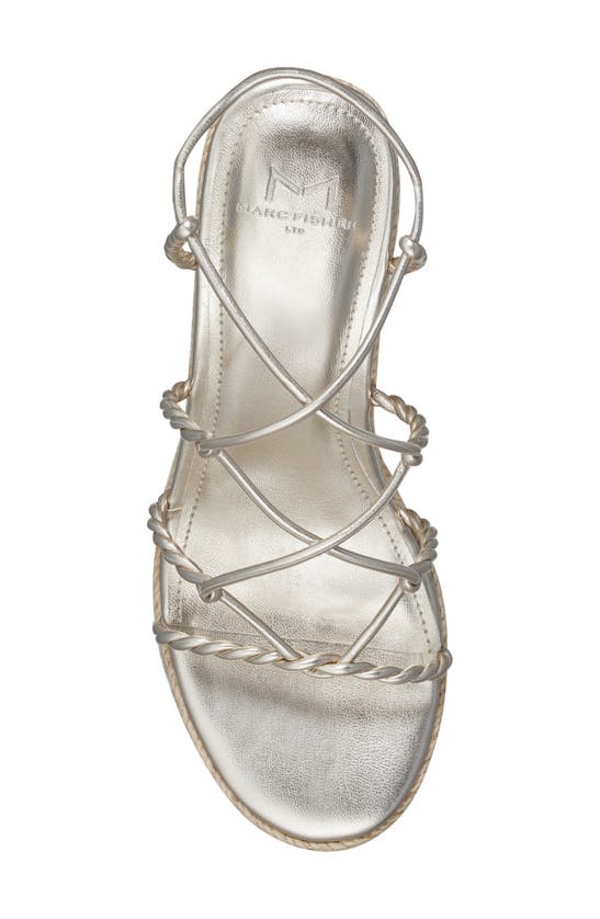 Marc Fisher Ltd Oliver Platform Sandal In Gold