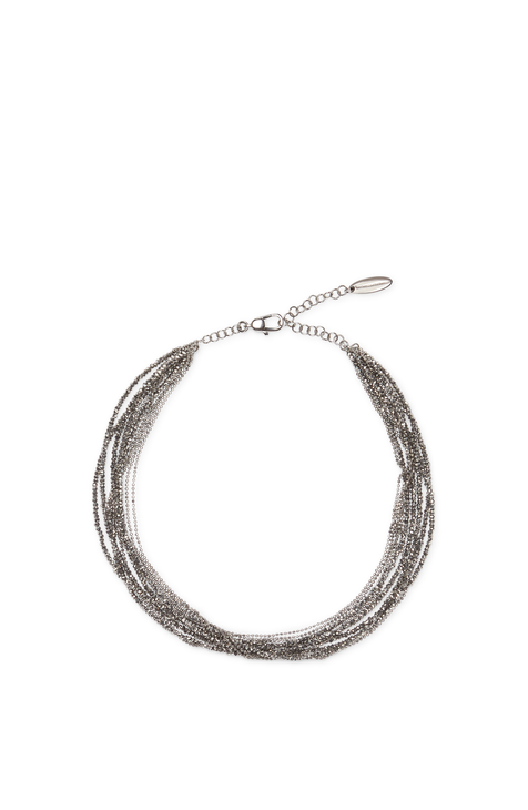 Brunello Cucinelli Women's Silver Necklace Silver main image 1