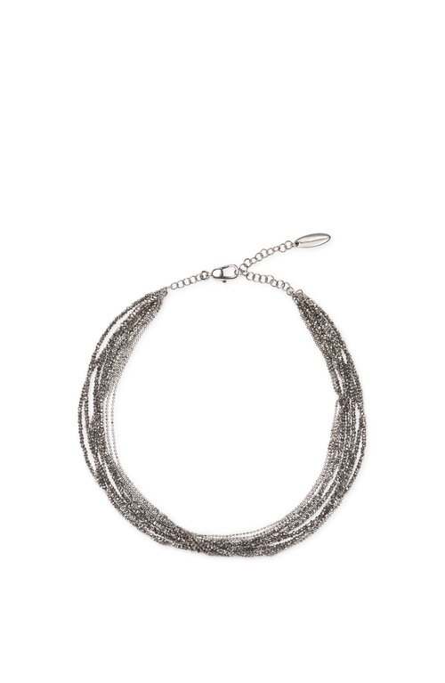 Shop Brunello Cucinelli Vetro And Sterling Silver Necklace