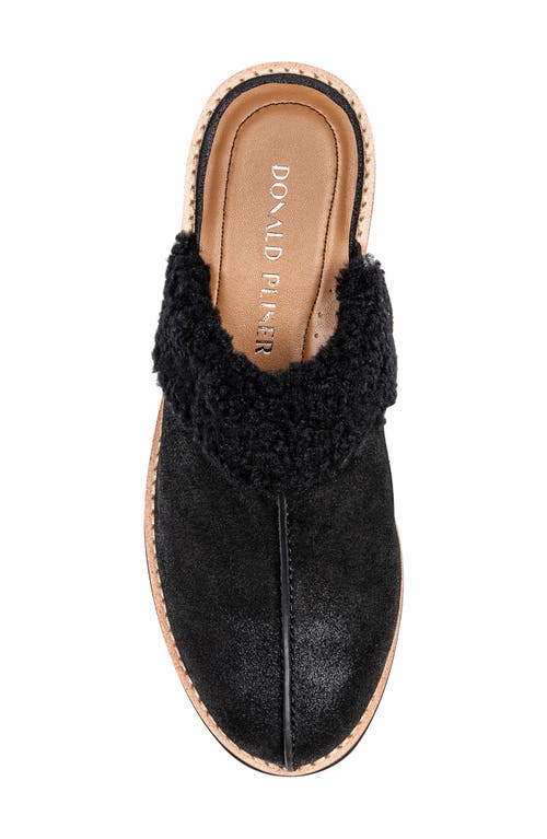 DONALD PLINER DONALD PLINER WEDGE GENUINE SHEARLING CUFF MULE