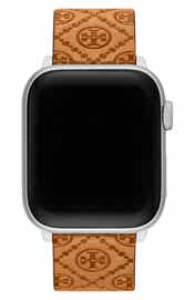 Tory Burch Double Rivets Leather Band for Apple® Watch, 38mm/40mm 