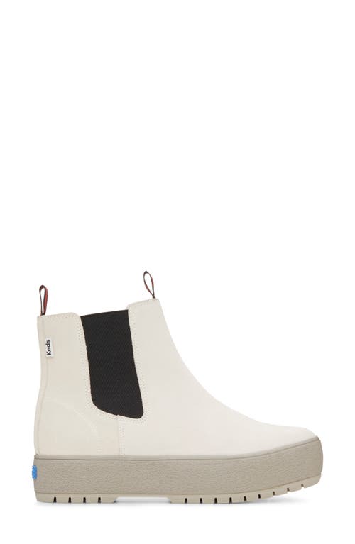 Keds Women's The Platform Chelsea Lug Boots In Light Beige
