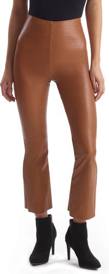 Commando, Pants & Jumpsuits, Commando Faux Leather Cropped Flare Leggings  In Cocoa Xs