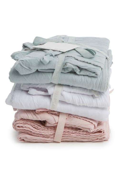 Barefoot Dreams Crinkled Cotton 4-piece Set In Pink Blush