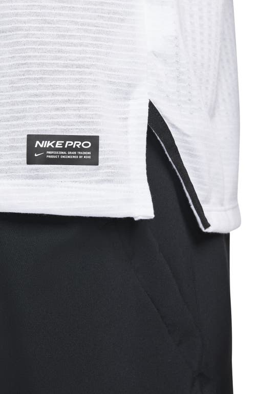 Shop Nike Pro Dri-fit Performance T-shirt In White/black