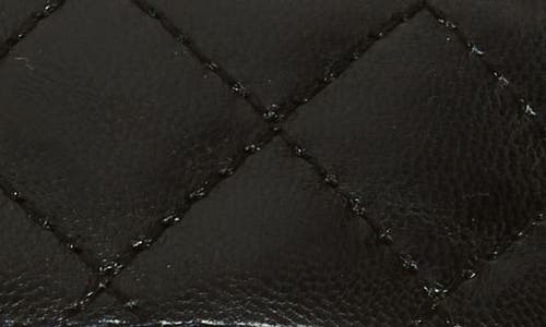 Tasha Wide Quilted Faux Leather Headband In Black