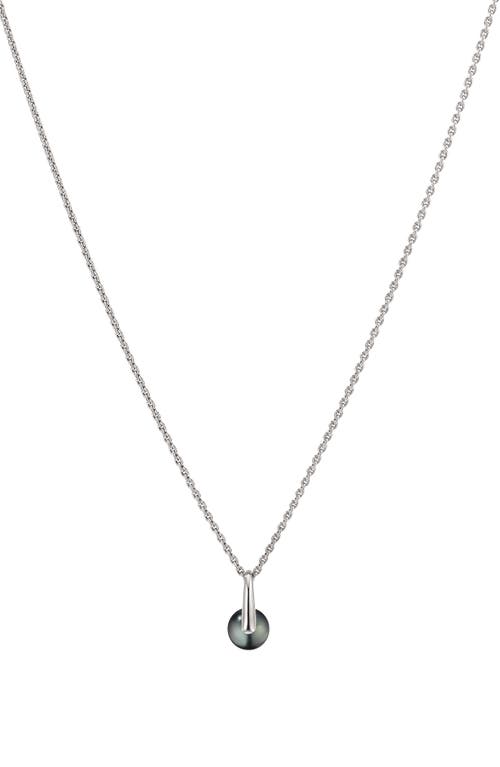 Shop Cast The Daring Tahitian Pearl Pendant Necklace In Silver