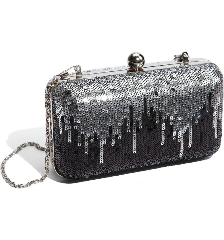 ZZDNU NATASHA COUTURE Natasha Sequin Frame Minaudiere, Main, color, 040