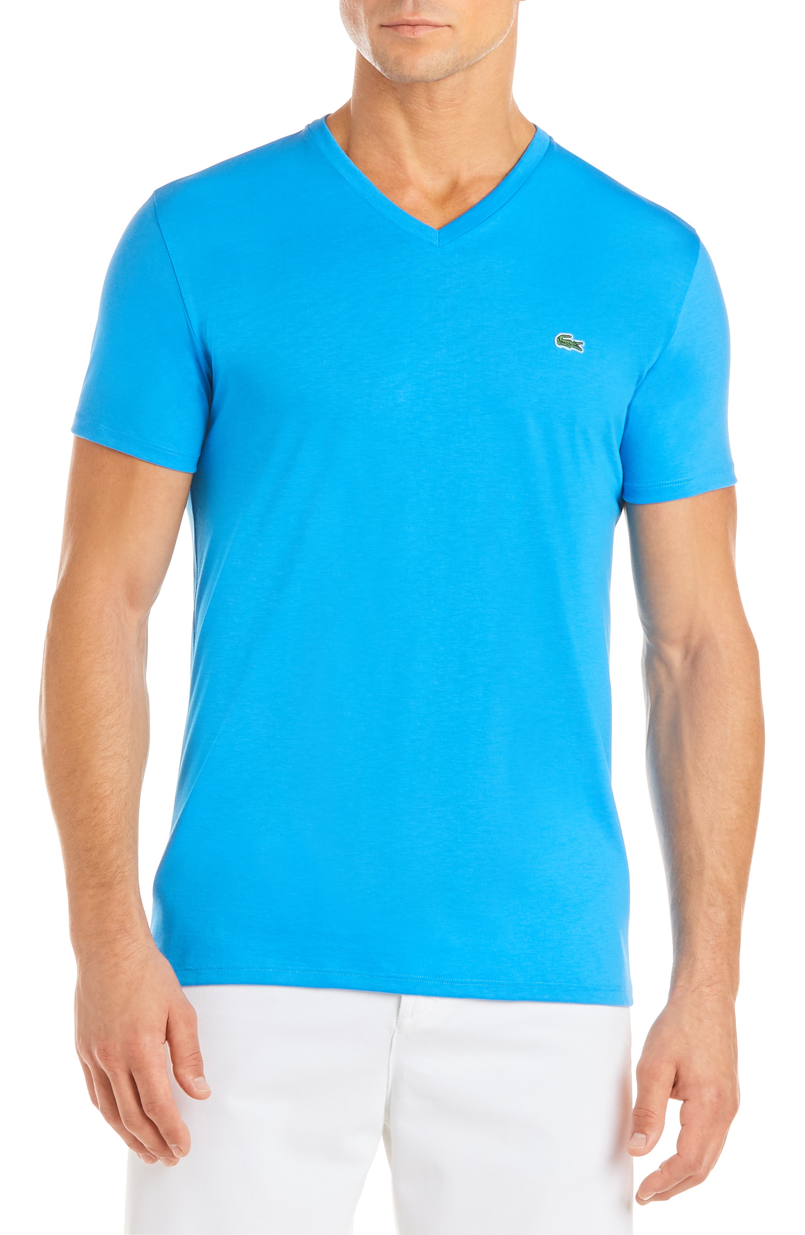 Lacoste Regular Fit VNeck TShirt Nordstrom Rack