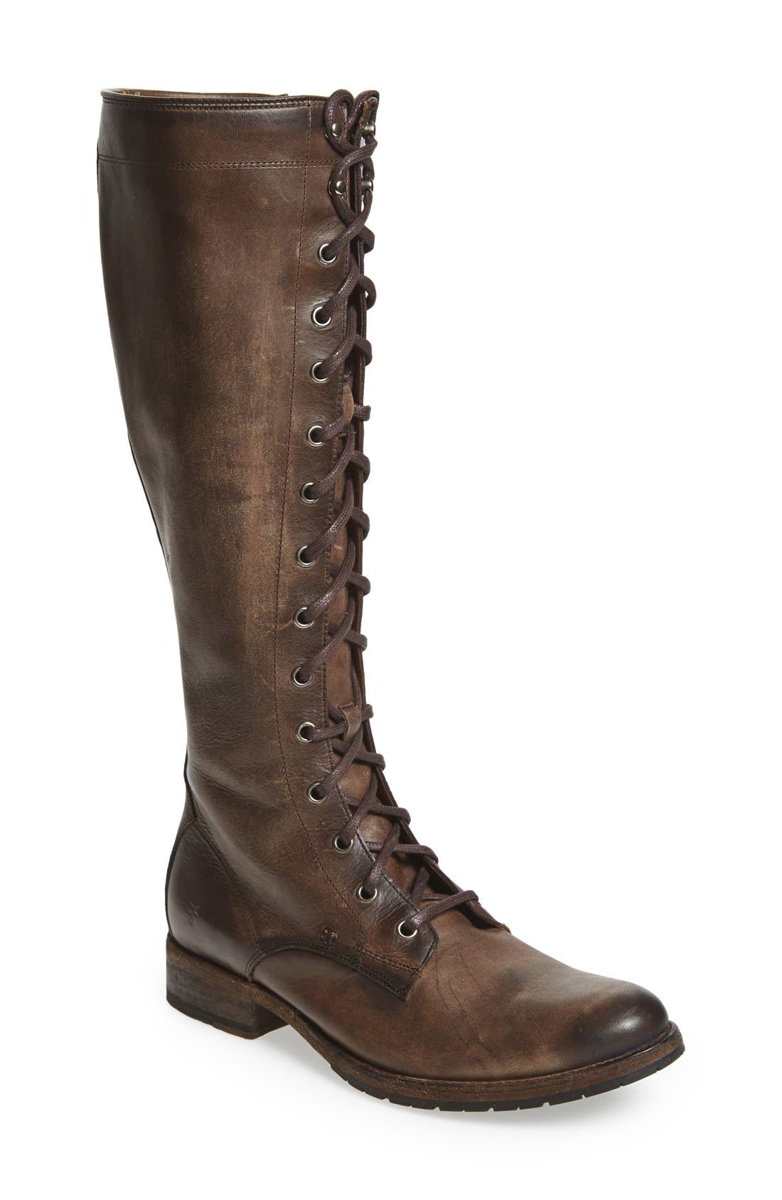 frye melissa lace up boots