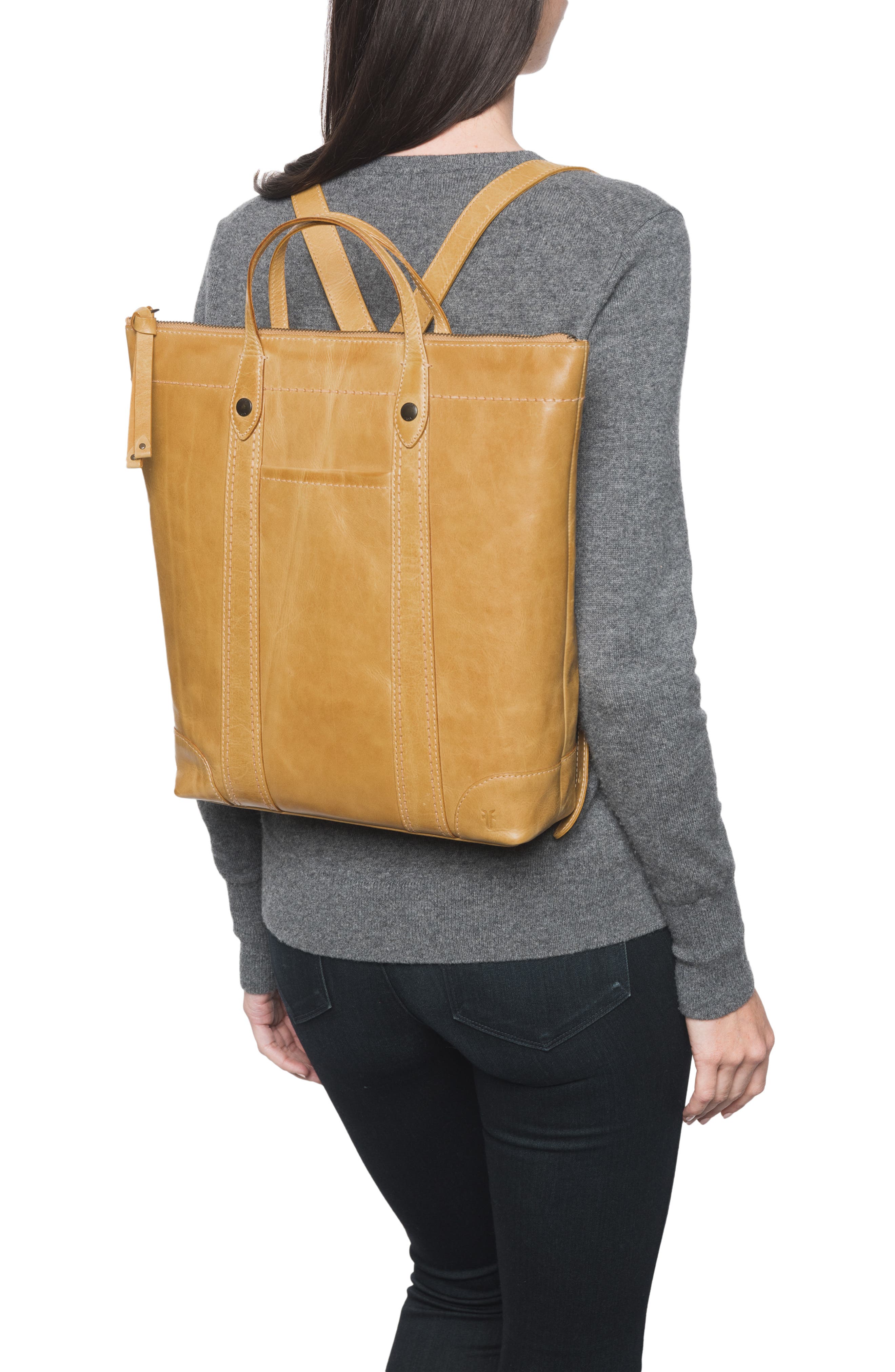 Frye Melissa Leather Zip Backpack Nordstrom Rack