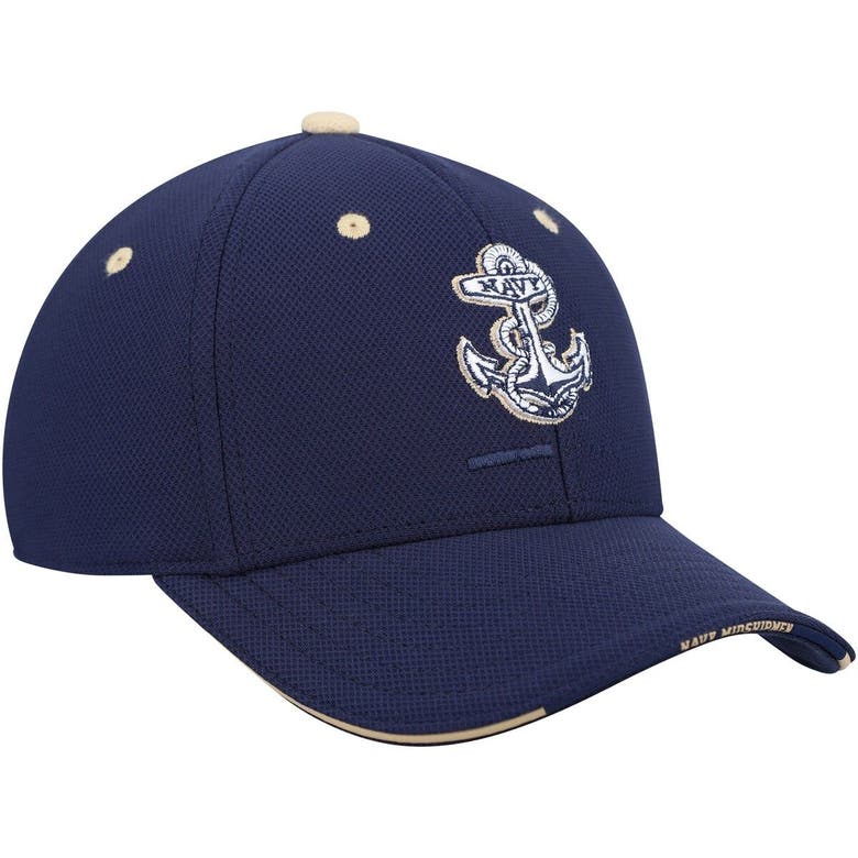 UNDER ARMOUR YOUTH UNDER ARMOUR NAVY NAVY MIDSHIPMEN BLITZING ACCENT PERFORMANCE ADJUSTABLE HAT