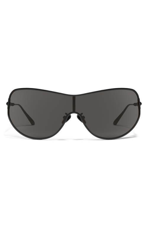 x Guizio Balance 51mm Shield Sunglasses in Matte Black/Smoke