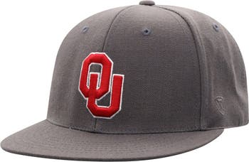 Top of The World Men's Charcoal Oklahoma Sooners Team Color Fitted Hat