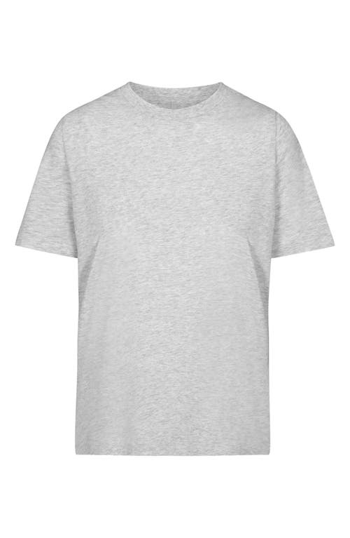 Skims Relaxed T-shirt In Light Heather Grey