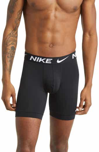 Nike Men's 3 Pack Dri Fit Essential Micro Trunks Black Size Medium