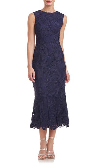 JS Collections Meli Soutache Cocktail Midi Dress Nordstrom