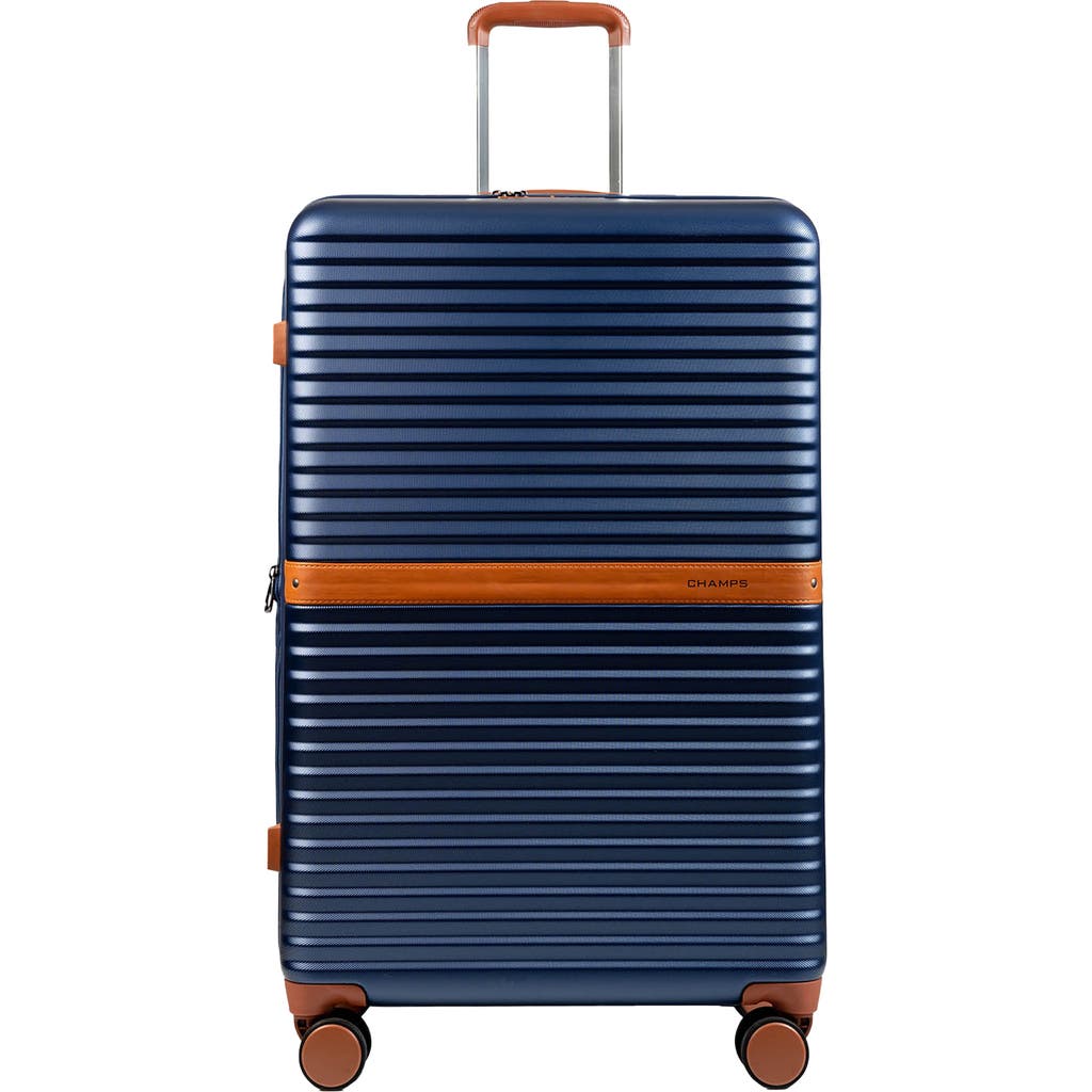 Champs Vintage Ii 28-inch Hardside Spinner Luggage In Navy