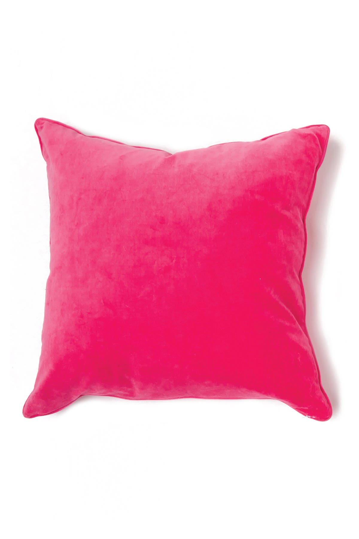 hot pink velvet pillow