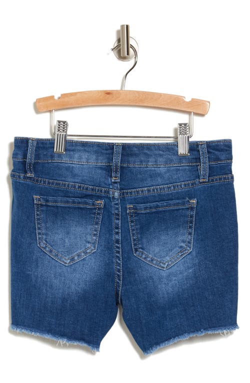 Shop Ymi Kids' Front Patch Pocket Denim Shorts In Potassium Heather Sand