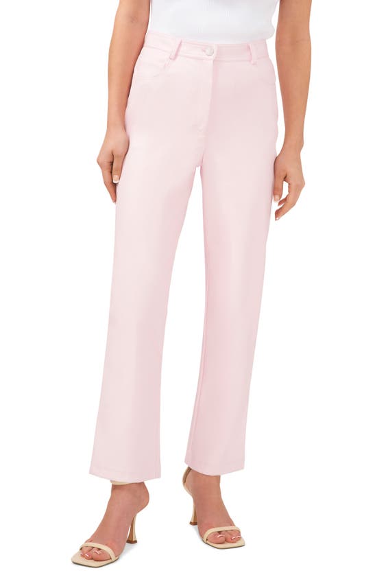 Halogen 5-pocket Faux Leather Pants In Pink Dogwood