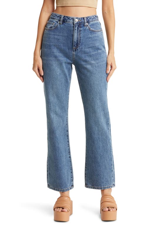 Simon Miller High Waist Flare Jeans in Mid Rinse Wash