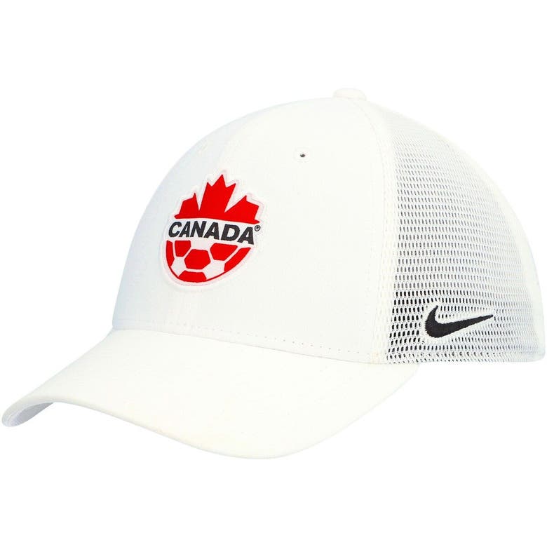Nike White Canada Soccer Legacy91 Aerobill Performance Flex Hat