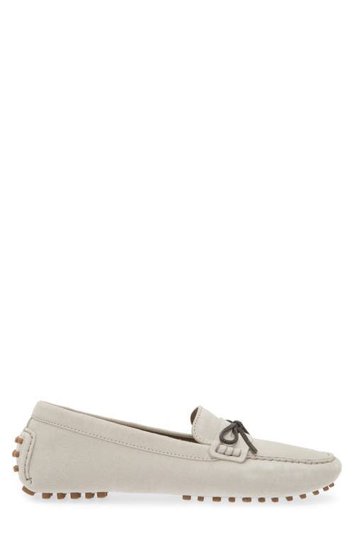 Brunello Cucinelli Suede Driving Shoe In Quarzo