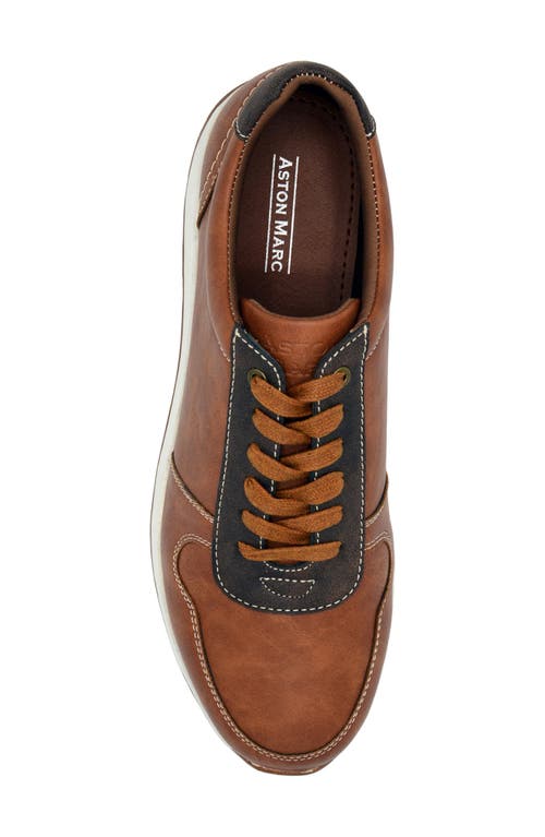 Aston Marc Casual Court Sneaker In Tan