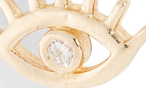 Anzie X Mel Soldera Lash Evil Eye Pendant Charm In Gold/diamond