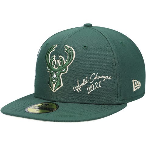 47 Adult Milwaukee Bucks Green Semi Trucker Adjustable Hat
