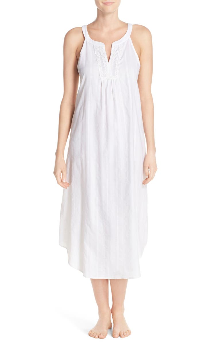 Oscar de la Renta Sleepwear Jacquard Cotton Nightgown | Nordstrom