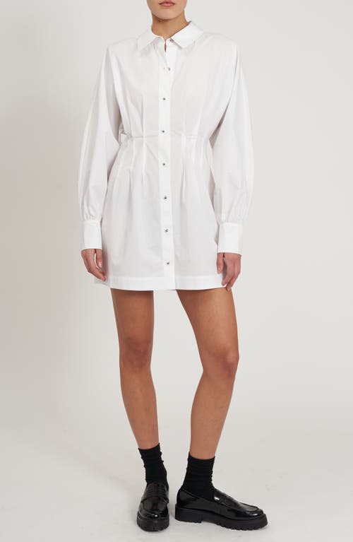 Rebecca Minkoff Joey Pleated Long Sleeve Minidress at Nordstrom,