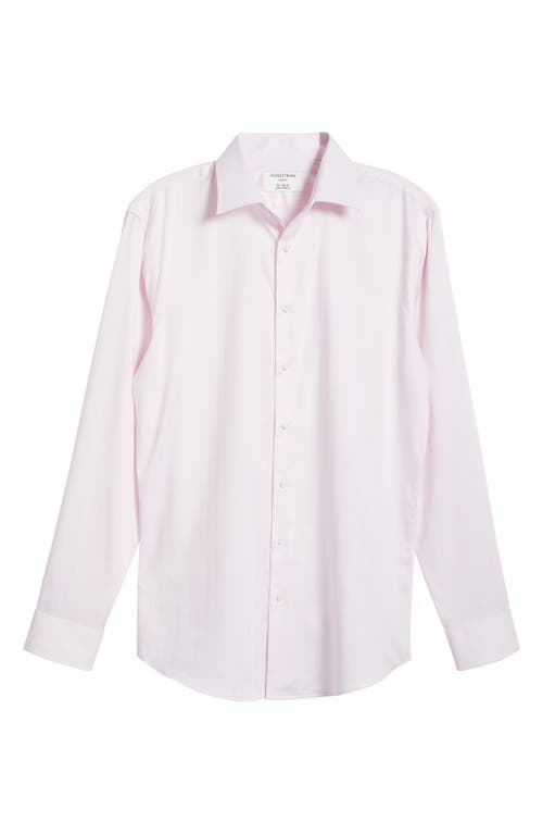 Nordstrom Trim Fit Herringbone Dress Shirt In Pink Sweet Herringbone