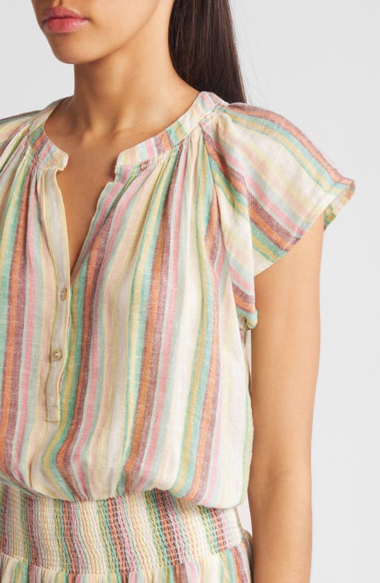 Shop Rails Augustine Stripe Linen Blend Dress In Palais Stripe