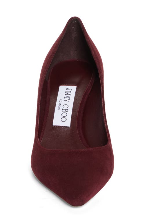 Jimmy Choo Pointed High Heels In Garnet