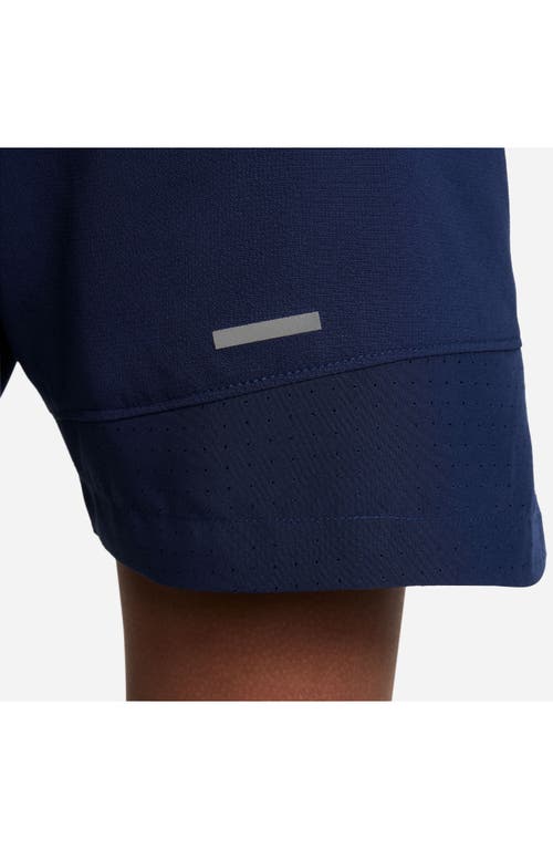 Shop Nike Kids' Multi Tech Dri-fit Training Shorts In Midnight Navy/black