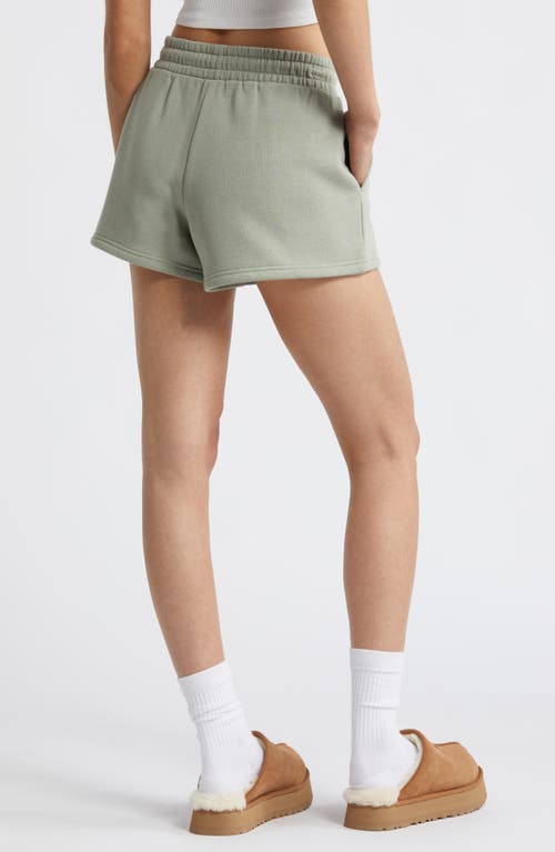 Shop Bp. Elastic Waist Fleece Shorts In Green Halo