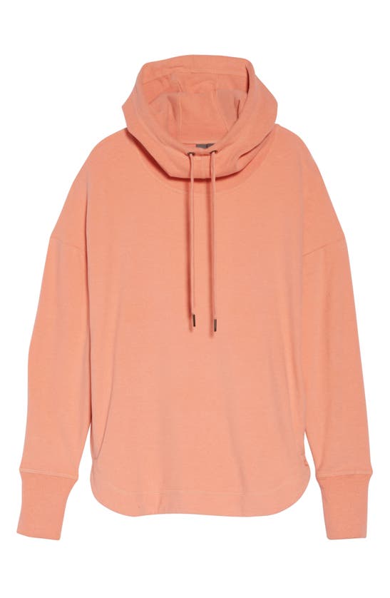 Sweaty Betty Escape Fleece Hoodie In Aurora Orange