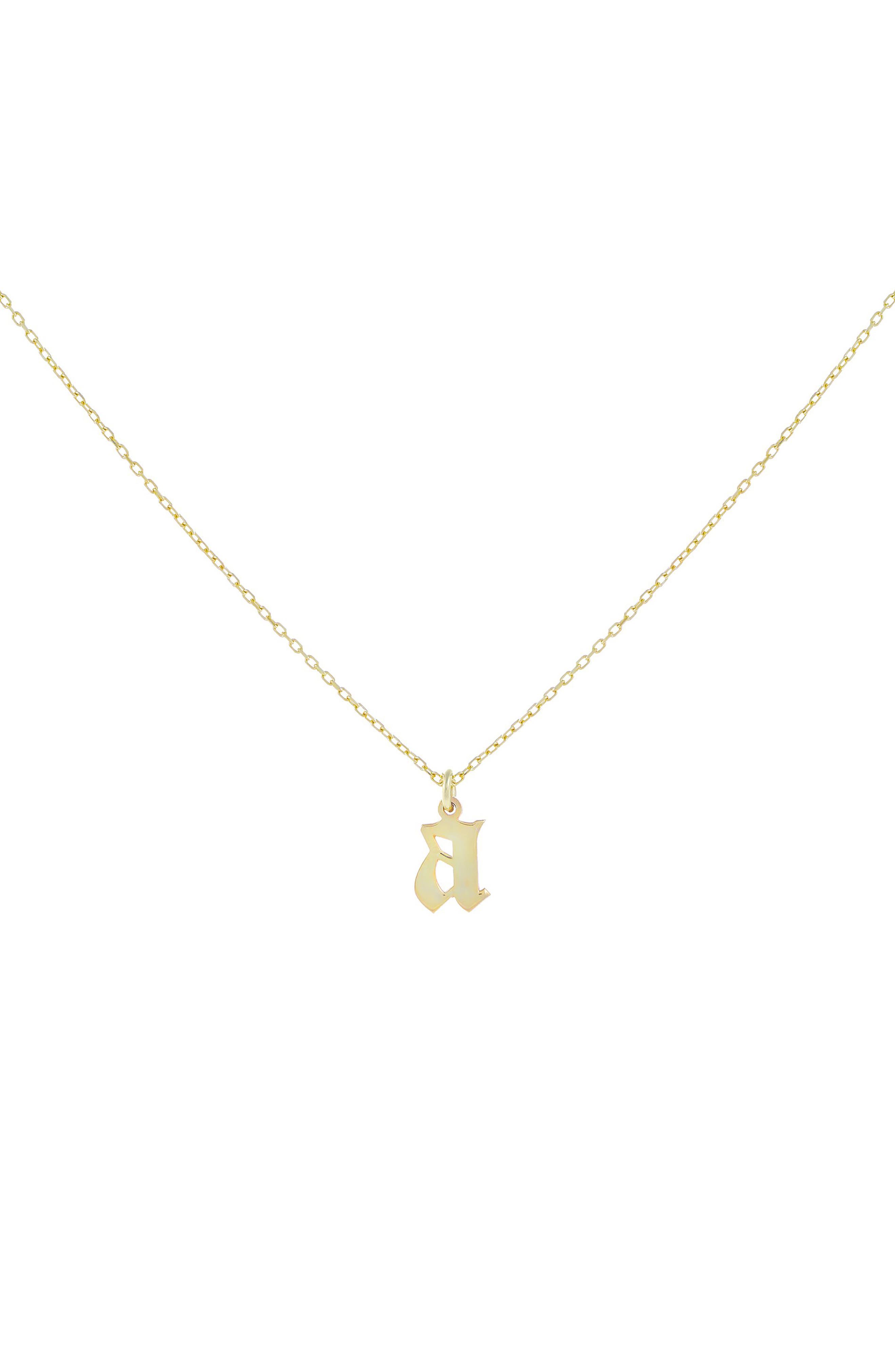 Details about   9ct Gold Gothic Style Initial L Necklace 