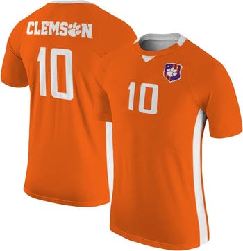Victory Label Men's Original Retro Brand #10 Orange Clemson Tigers Soccer Jersey