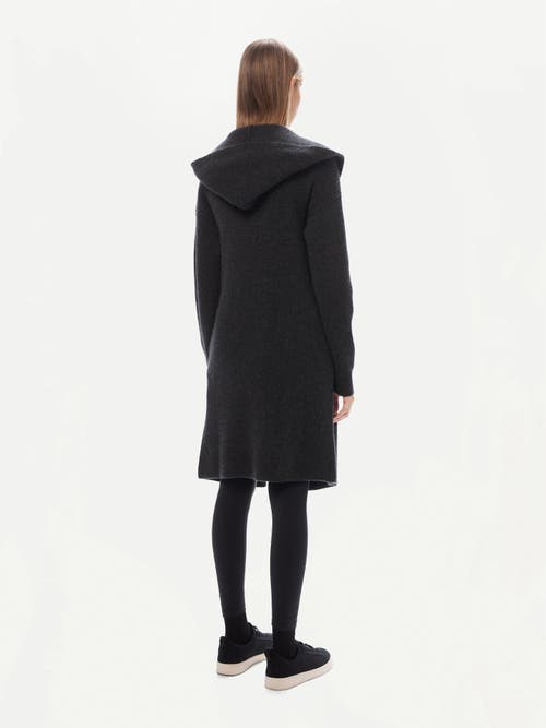 Shop Gobi Cashmere Cashmere Hooded Cardigan In Charcoal