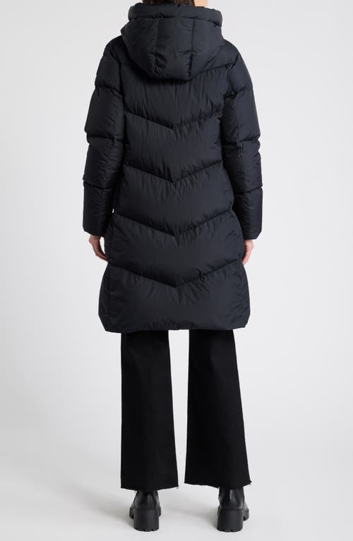 Shop Parajumpers Rindou Chevron Quilted Down Puffer Coat In Dark Grey