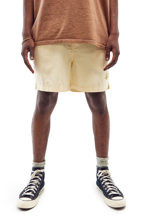 Bdg Urban Outfitters Stripe Cotton Twill Shorts In Stone