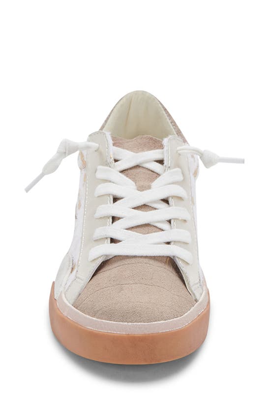 Dolce Vita Zina Sneaker In Silver/gold Metallic Calf Hair