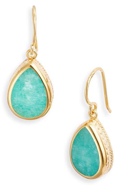 Shop Anna Beck Amazonite Drop Earrings In Gold/amazonite